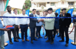 Michelin India team and Sanghvi Car Shoppe officials inaugurating the first Michelin Tyres & Services store in Vijayawada